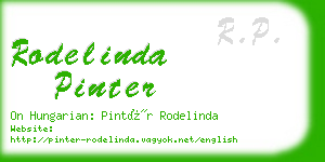 rodelinda pinter business card